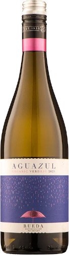 Bodegas Pisuerga Aguazul Organic Verdejo is a fresh Rueda white with ripe lemon, tropical fruit and fennel notes. Crisp, vibrant, organic and unoaked.