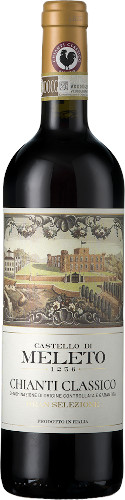 Castello di Meleto Chianti Classico Gran Selezione DOCG is a premium Tuscan red wine from Gaiole in Chianti, crafted from 100% old vine Sangiovese. Bold, elegant and structured, it offers ripe red fruit, fragrant lavender, refined spice, firm yet velvety