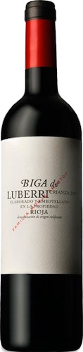 Luberri Biga de Luberri Rioja Crianza is a vibrant, fruit-led red with ripe cherry, blackberry and spice, combining juicy freshness with smooth, subtle oak.