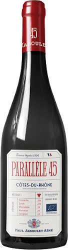 Paul Jaboulet Aîné Parallèle 45 Côtes du Rhône Rouge is an organic Rhône red packed with ripe red fruit, gentle spice and supple tannins with a fresh finish.