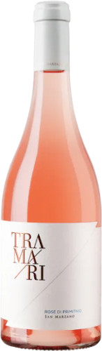 Buy San Marzano Tramari Rosé di Primitivo Salento IGP, a fresh, dry Puglian rosé with cherry, raspberry, Mediterranean herbs and a crisp, lightly saline finish.