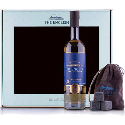 The English Whisky Company Giftpack, Original 20cl Whisky + Stones